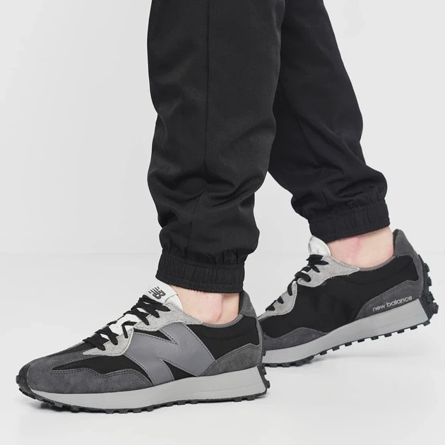 NEW BALANCE 327 LOW MS327GRM TRAINERS SNEAKERS MEN SHOES BLACK