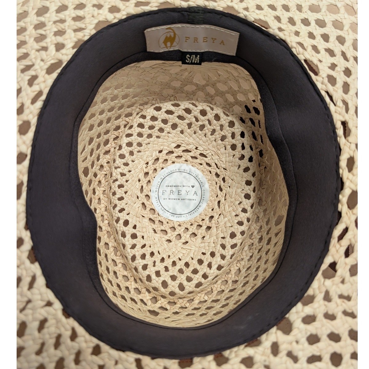 Freya Women\'s Meringue Hat Wide Brim Straw Sun Hat Natural UPF 50+ Boho Beach Freya Women main image 3