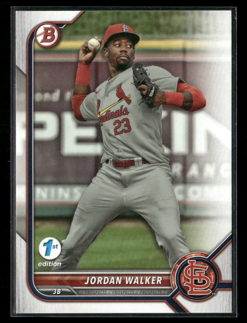 2022 Bowman Draft 1st Edition #BD-36 Jordan Walker Cardinals RC
