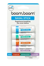 BoomBoom Nasal Inhaler Stick Energy Boost Focus Aromatherapy Essential Oil
