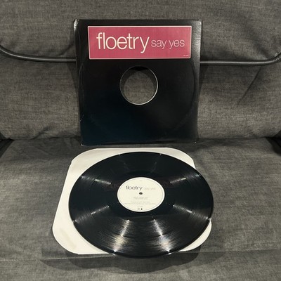 FLOETRY Say Yes ORIGINAL 2002 PROMO Vinyl 12  Single DRMR-14058-1 R&B Funk Soul