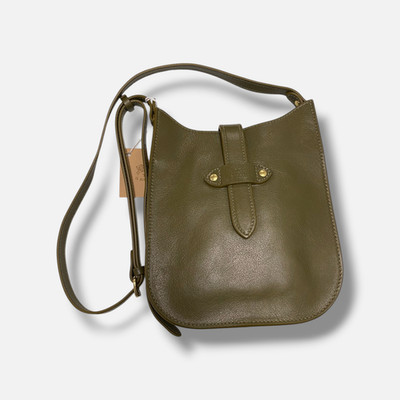 IL Bisonte Women's Green Leather Crossbody Bag