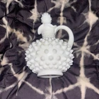Vintage Fenton White Milk Glass Hobnail Cruet