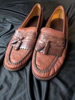 Tauer and Johnson Sz 9.5 Brown Leather Palermo Italian Style Men's Shoes