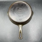 Vintage Griswold #6 Cast Iron Skillet Small Block Logo Erie PA 699D Sits Flat