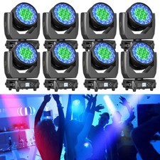 10x 380W LED Beam Moving Head Zoom Wash Stage Light DMX DJ Disco Spot Lighting