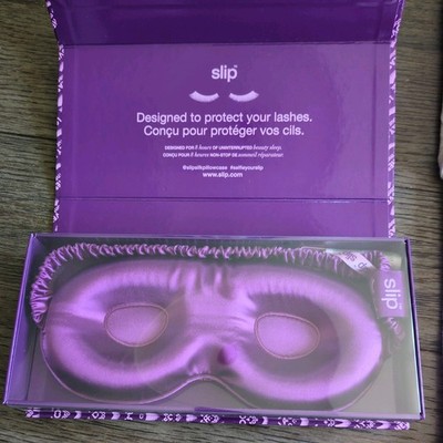 SLIP Silk Contour Sleep Mask Lovely Lashes Grape NEW
