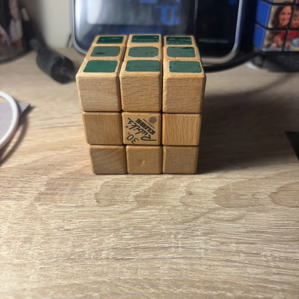 Rare Vintage Wooden Rubik's Cube 30th Anniversary Edition opened Used - Image 2 of 4