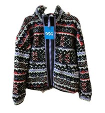 NWT DSG Girls Size Small Warm Cozy thick Fleece Zip Up