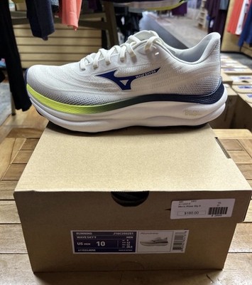 Mizuno Wave Sky 9 Mens Size 10 White Blue Yellow J1GC251151 New With Box $149.99