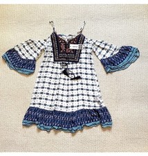 Leshop floral embroidered boho mini dress size Small NWT