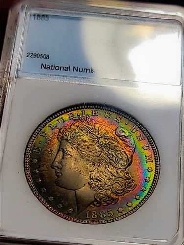 1885 UNC MORGAN SILVER DOLLAR  TONER *