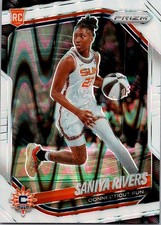 2025 Panini Prizm WNBA #131 Saniya Rivers White Seismic Prizms