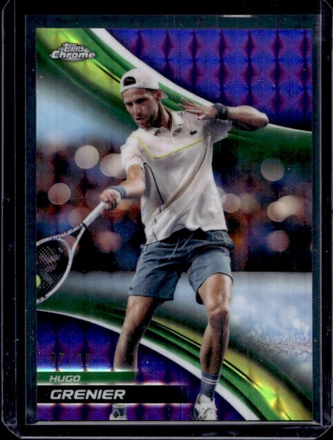 2025 Topps Chrome Hugo Grenier Purple Geometric Refractor #/10