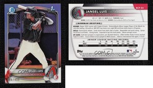 2025 Bowman Chrome Prospects Refractor /499 Jansel Luis #BCP-84