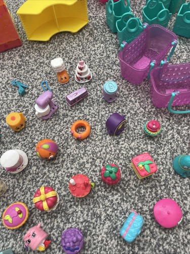 Lote de trabajo mixto Shopkins figuras de juguete cestas muebles - Imagen 6 de 11
