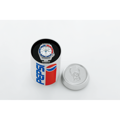 SEIKO 5 Sports SRPL99K1 PEPSI Can Collab LIMITED Edition GMT Watch