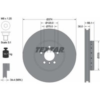 Textar 92266025 Bremsscheibe FüR BMW 7 6 5 F11 F10 F07 F12 F13 F06 F01 F02 F03