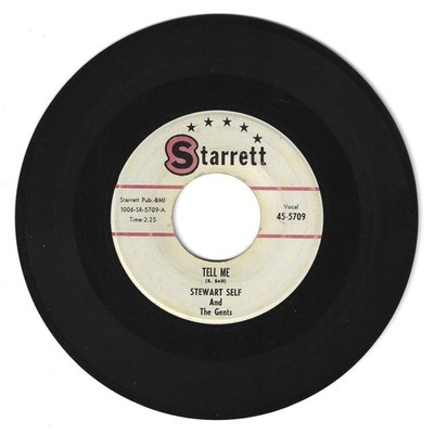 DOO WOP 45 STEWART SELF & THE GENTS TELL ME ON STARRETT  VG+ ORIGINAL