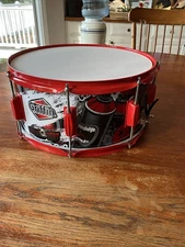 GRIFFIN Snare Drum Birch Wood Shell 14.5x 7 inch Metal Marching Head