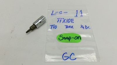 Snap-on tools USA 1/4'' drive T10 TORX Socket TTX10E Nice!!