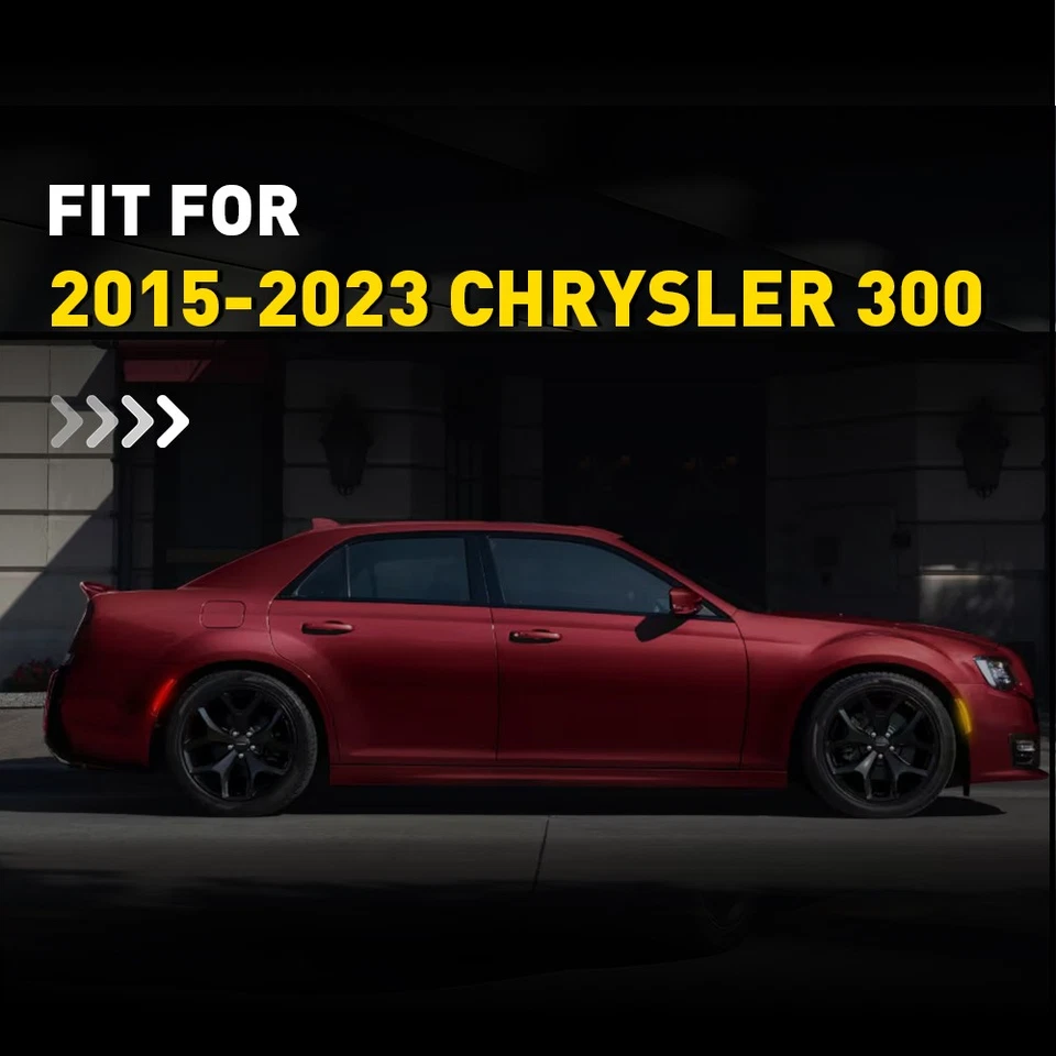 Luces laterales marcadoras LED delanteras de lente ámbar aptas para Chrysler 300 M 2015-2023 Foto 2 de 4