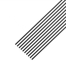 10 PCS Carbon Fiber Rod 1.5x400mm Solid Matte Round Bar For RC Aircraft Car