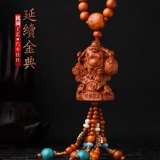 Hanging Decorations end Lotus Hanging Decorations Peachwood Carved Buddha Statue