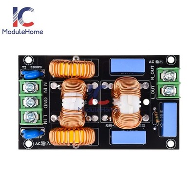 AC110-250V 4/10/20A 3-stage EMI AC Filter Board Audio Power Amplifier Module DIY