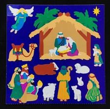 Mrs. Grossman s NATIVITY SCENE Stickers. 1 6x6 Sheet. 1998. Retired.