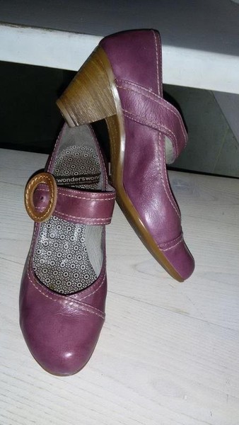 Women Wonders Heels Lilac Leather 40.5