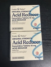 Foster And Thrive Famotidine 10mg Acid Reducer Famotidine 90 Tablets (2Packs)