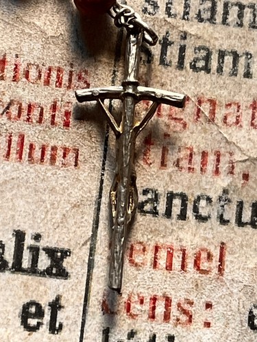 SELTENE RELIQUIE Pater Pio Rosenkranz "Seligsprechung von Pater Pio" : Papst Johannes Pual II !!! - Bild 5 von 7