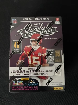 2025 Panini Absolute NFL Football 6-Pack Hobby Blaster Box Factory Sealed
