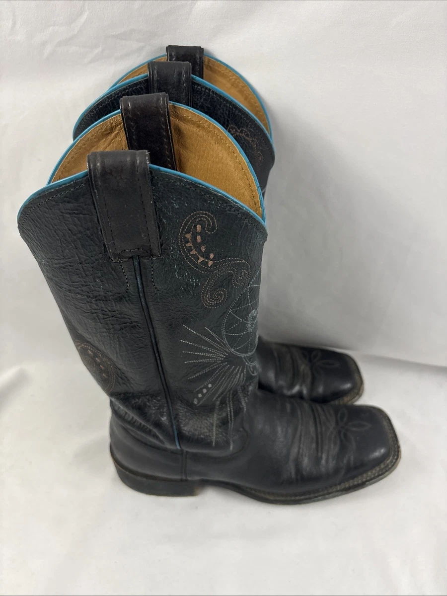 Black Justin Boots Square Toe Boots for Women for sale | eBay