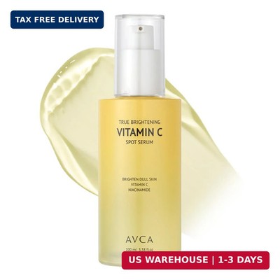 AVCA Vitamin C Brightening Serum 100ml(3.38 fl. oz) - Niacinamide Dark Spot & Ev