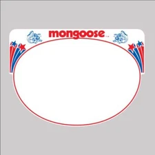 Mongoose Pro Plate - decal