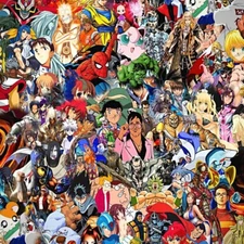 Cartoon Characters - 18"x46" Hydrographic Film Hydro Dipping Dip Water Transfer