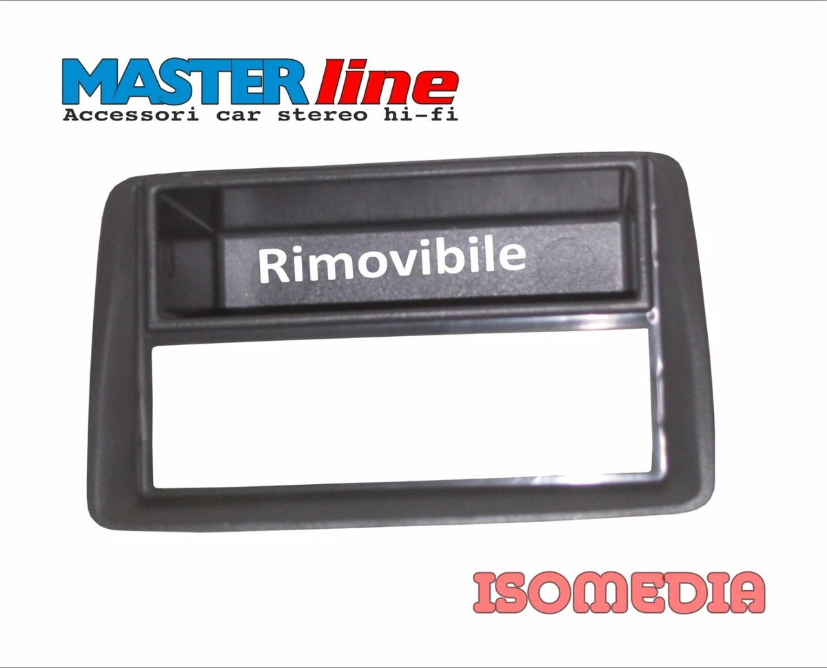 Mascherina Stereo Autoradio per Panda 141 dal 1986>2003 + KIT Accendisigari