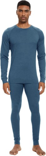 Conjuntos de capa base 100 % lana merino para hombre cálidos camisas UT inferiores largos Johns - Imagen 42 de 47