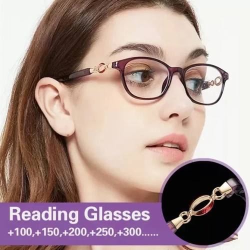 New 3 in 1 Progressive Multifocal Reading Glasses Women Anti-blue Eyeglasses - Picture 2 of 27