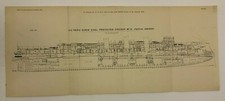 1891 Mr FH BIles Paper Recent warship designs American Navy Triple screw...