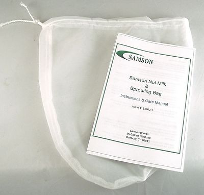 50 Pack Samson Nut Milk and Sprouting Bags ~Make Nutmilks, Juices, & Much More