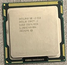 Lot of 2 Intel Core i3-550 SLBUD 3.20GHZ/4M/09A CPU Processor