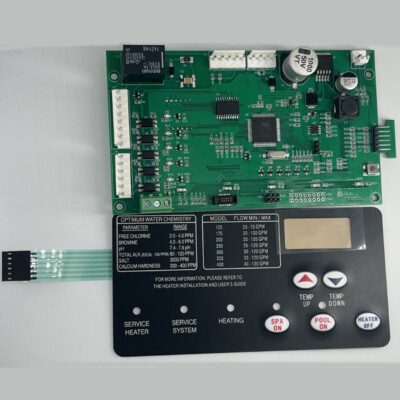 For Pentair Master Temp 400 42002-0007S Control Board Kit w/ 472610Z Switch Pad