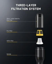 Fanttik Slim V7 Ace Car Vacuum Cordless, 11000Pa/27AW Strong Suction, 1 LB Porta