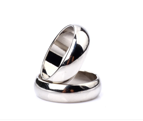 Silber gestolperter PK-Ring Magnetring PK-Ring Zaubershow Zauberrequisite Zaubertricks - Bild 1 von 6