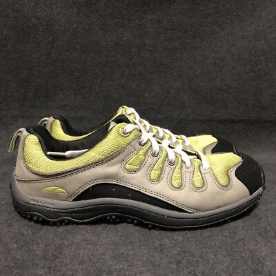 GO LITE Women's Neon Lite Leather Tan Lime Low Top Hiking