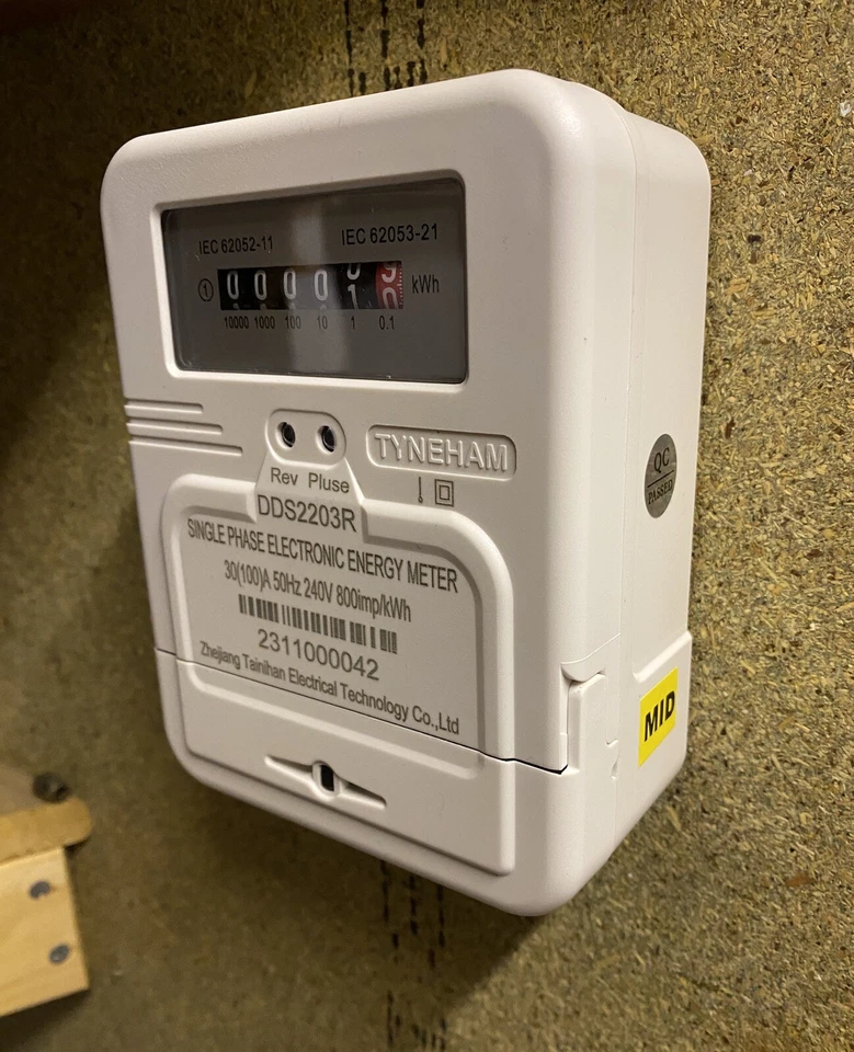 BRAND NEW 100 AMP SINGLE PHASE ELECTRONIC KWH ELECTRICTY METERS [ MID Approved ] - Image 3 of 4