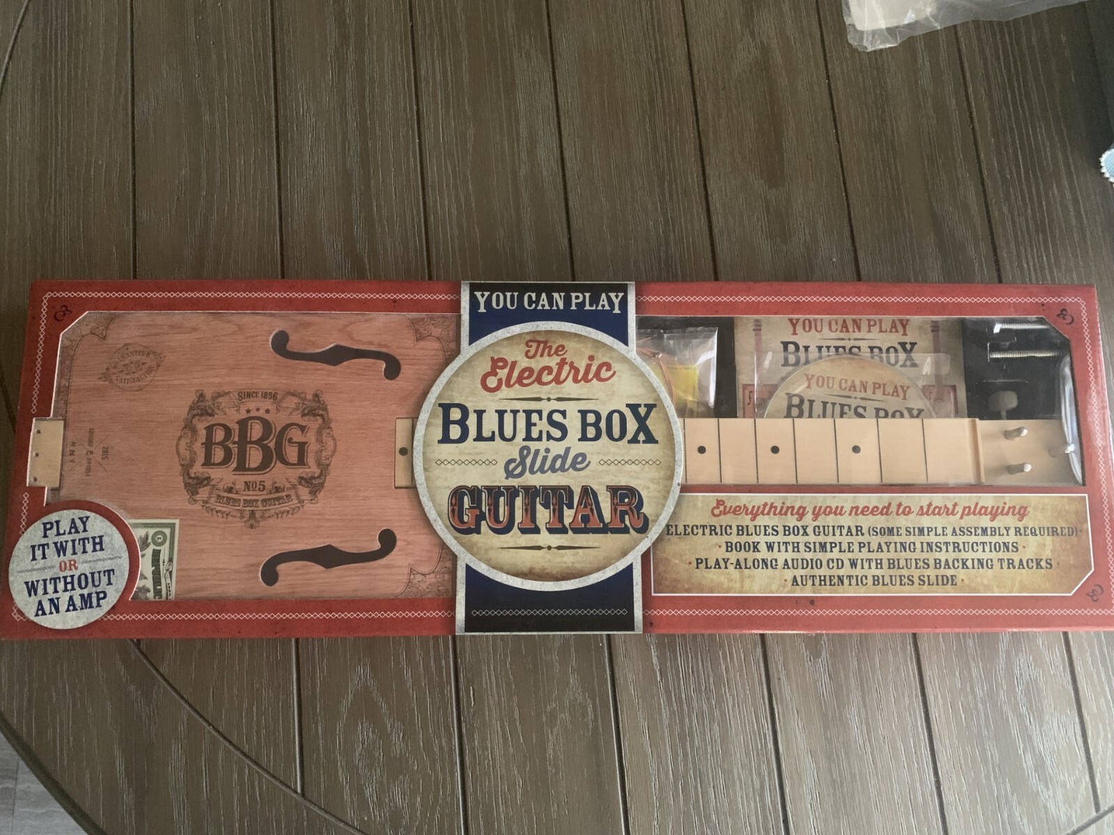Hinkler Electric Blues Box Slide Guitar Kit New in Box eBay